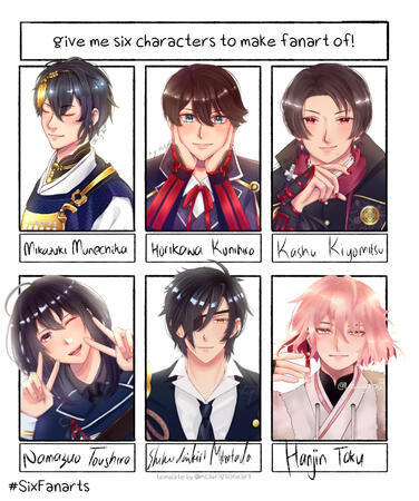 Six Fanart Challenge Touken Ranbu